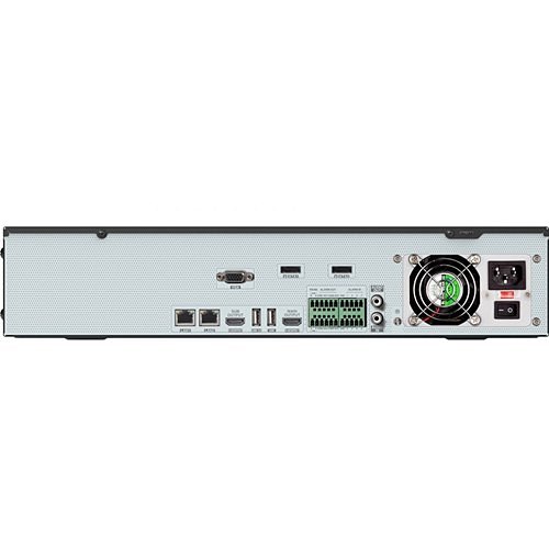 Speco N64NR 4K 64-Channel H.265 NVR with PoE and Smart Analytics, 24TB HDD, Black