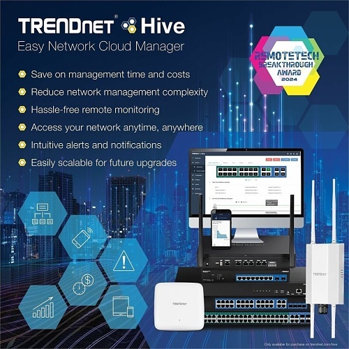 TRENDnet TPE-30284 28-Port Gigabit Web Smart Poe+ Switch with 10g SFP+ Slots