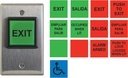 Camden GREEN ILLUM "POUSSEZ POUR SORTIR" SW 12/24V LED