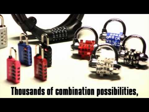 Master Lock 4691DWD  Set Your Own WORD Combination TSA-Approved Luggage Lock; Assorted Colors
