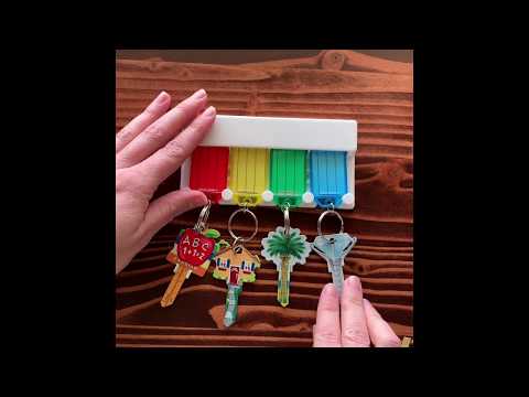 Lucky Line 60540 - 4 Key Tag Rack,1 per card