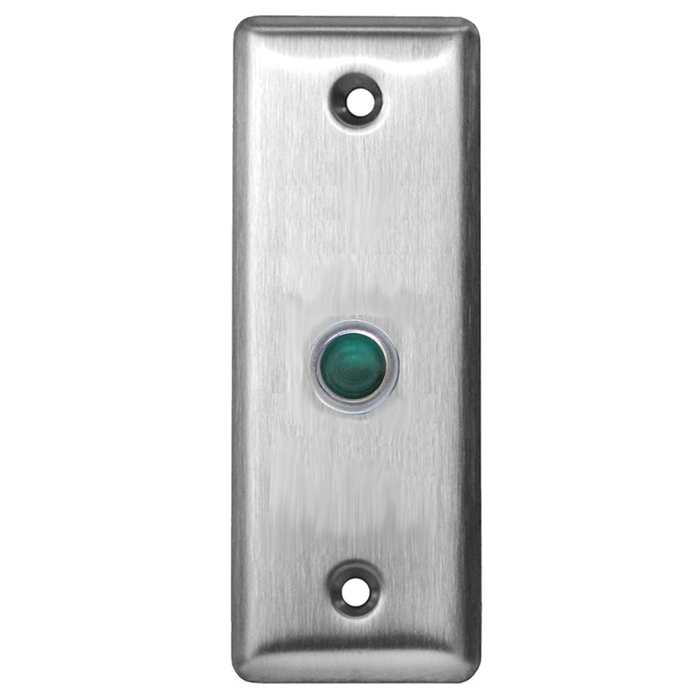 [CX-LED1N-G] Camden S/S Narrow Faceplate 12/28VDC, Green LED Plain