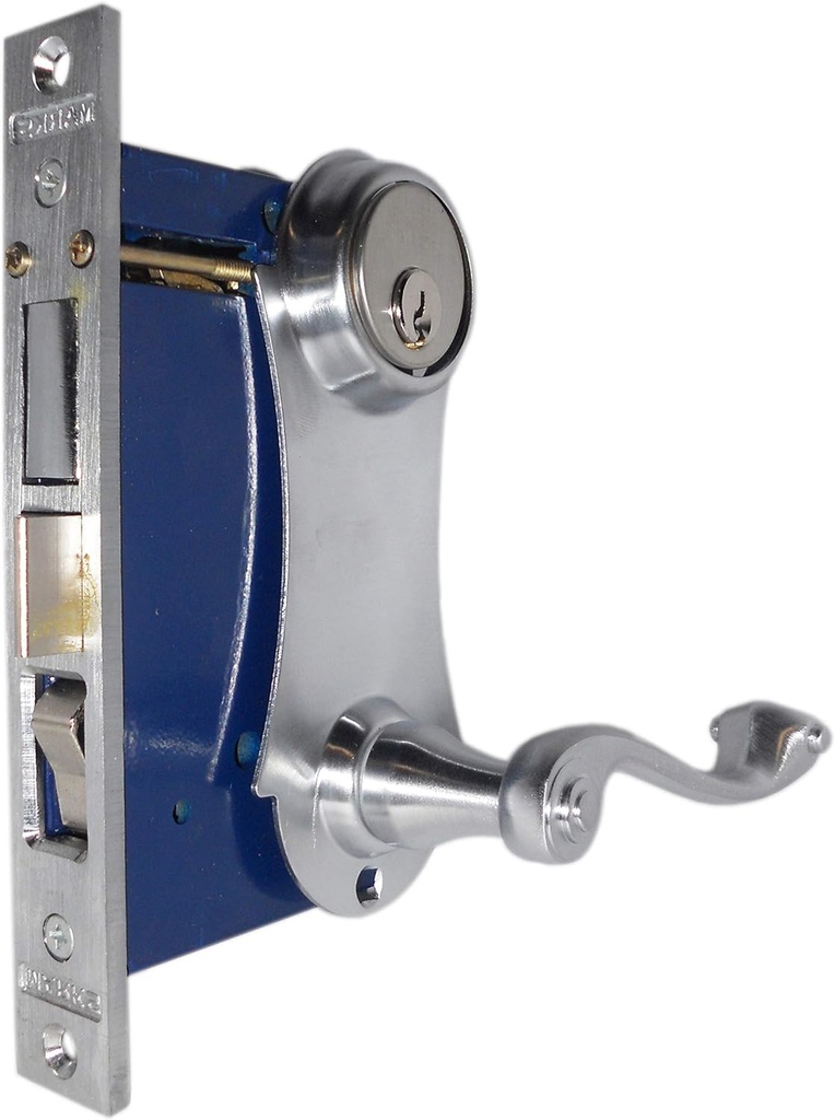 [9215AC/26D-W RHR] Marks 9215AC/26D-WRHR USA Mortise Lock (D-Cyl) Entrance leverset 26D