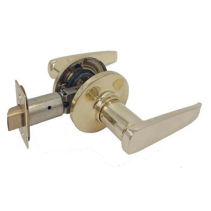 Dorex Passage Wave Lever RH Brass Plated 4-way latch