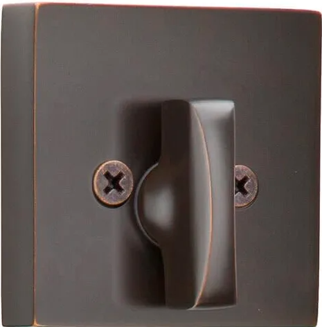 Emtek 8569 Single Sided Square Style Deadbolt  in Oil Rubbed Bronze