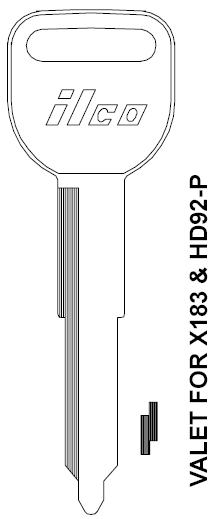 Ilco X189 Honda Key Blank HD93