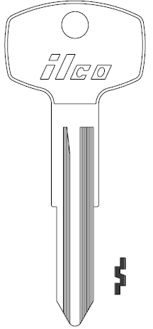 Ilco 62DU Nissan Key Blank X7