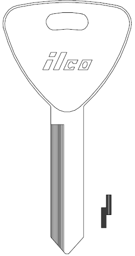 [1191ET] Ilco 1191ET Ford Key Blank H62