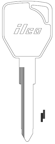 Ilco X177 Key Blank JA2