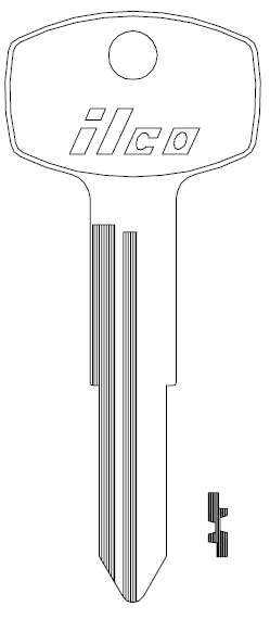[X115] Ilco X115 Nissan Key Blank DA23