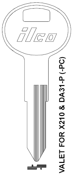 Ilco X124 Key Blank DA28