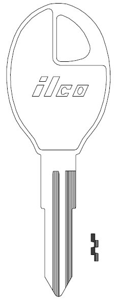 [X210] Ilco X210 Nissan Key Blank DA31