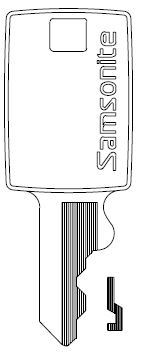 [70S] Ilco 70S Samsonite Key Blank