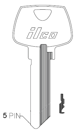 [1007RMB] Ilco 1007RMB Sargent Key Blank