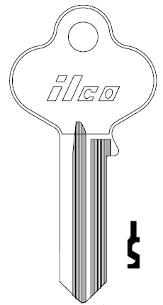 [N1011P] Ilco N1011P Russwin Key Blank 5 Pin RU52 