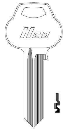 [A1012-59B2] Ilco A1012-59B2 Corbin Key Blank