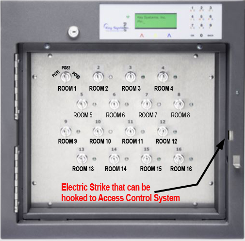 16-key SAM NE, 6”d x 18”w x 18”h (Includes laser etching) Clear-view Door Cabinet