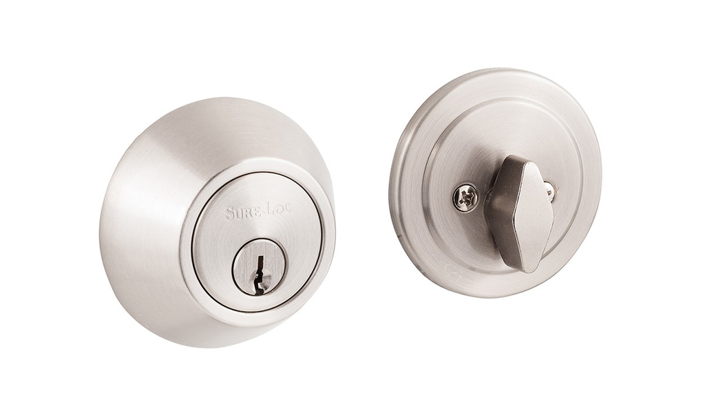 [DB201 15] Sure-Loc Contemporary Deadbolt (Satin Nickel, KW1 - Kwikset)
