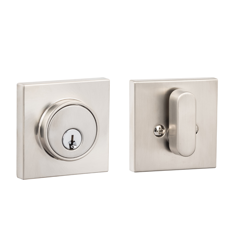 [DB201-SMD 15] Sure-Loc Square Modern Deadbolt (15 - Satin Nickel, KW1 - Kwikset)