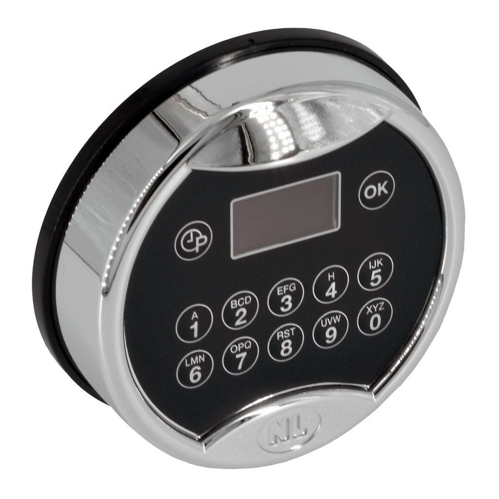 NL Lock TE20-N9(30D) Premier Vision Lock+ Bluetooth Non-Rotating Keypad Satin Chrome