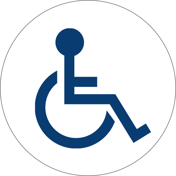 [CM-40/2] Camden CM-40 4" Round Push Plate Switch (/2 - Wheelchair, No, None)