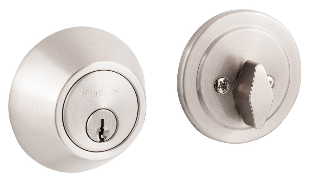 [DB202 15] Sure-Loc Double Cylinder Deadbolt  (Satin Nickel, KW1 - Kwikset)