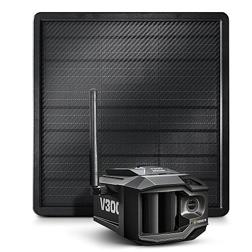 VOSKER V300-ULT-CA Solar Powered 4G LTE Autonomous Cellular Outdoor Security Camera with Solar Power Bank