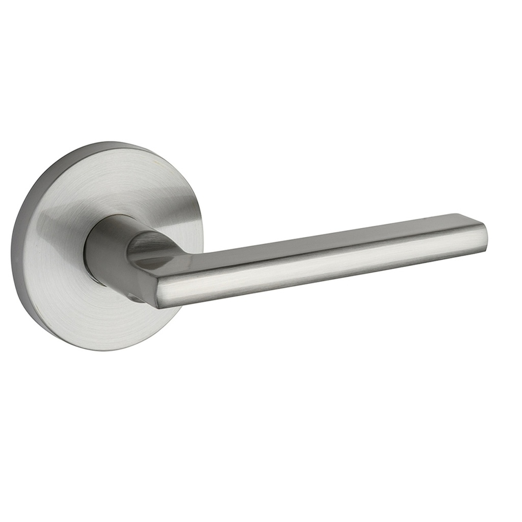 [33-D009134SN] Taymor Pace Line Lever Round Rose (Satin Nickel, Passage)