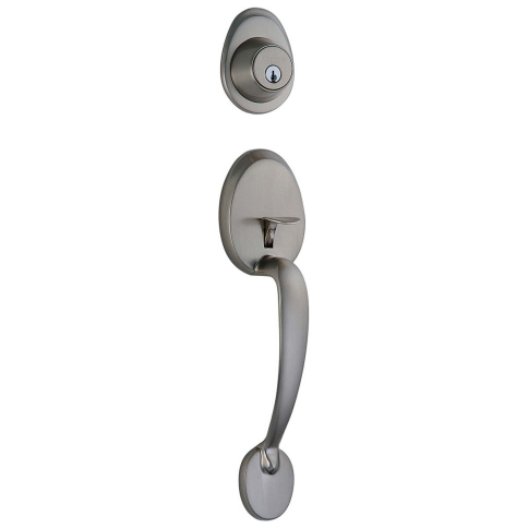 [34-FV8050] Taymor Madera Handleset with Knob Interior (Satin Nickel)