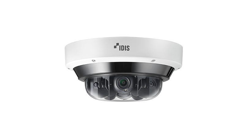 IDIS DC-U6K31WRA 5M 4-Channel AI Multi-Directional Camera, 3.3-7.02mm Motorized Varifocal Lens, IP67, IK10