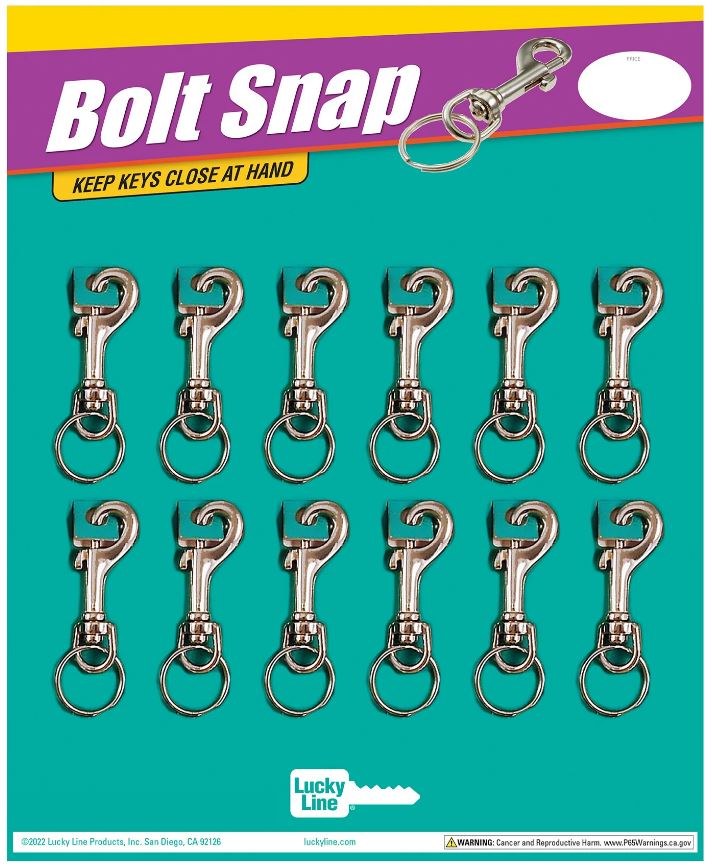 [45112] Lucky Line Bolt Snaps W/1-1/8" Ring