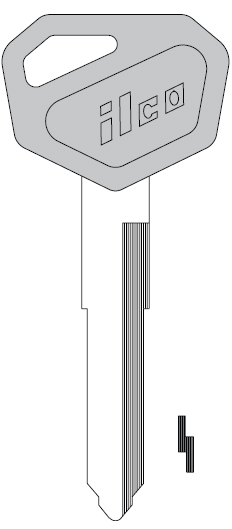 Ilco KW15BP Kawasaki Motorcycle Key Blank