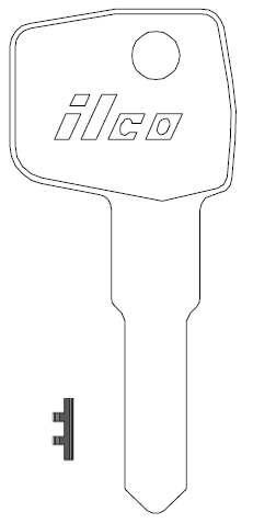 Ilco 1594 Canada Post Mailbox Key Blank