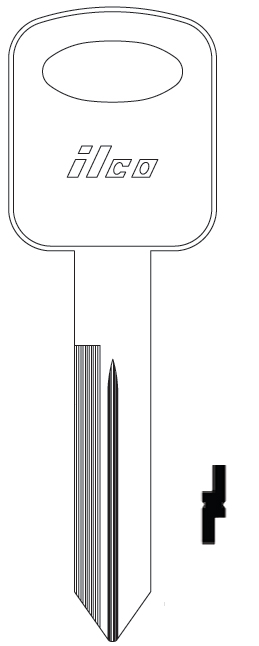 Ilco 1196FD Ford Key Blank H75