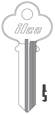 Ilco P54F-NP Dominion Key Blank 