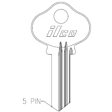 Ilco 1014 Eagle Lock Key Blank – 5 Pin