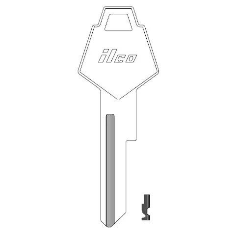 Ilco Y152 Chrysler Key Blank P1770U