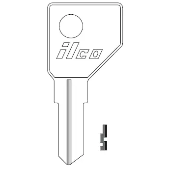 1671 Ilco Hickory  / First Watch Key Blank