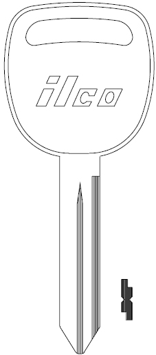 Ilco P1113 GMC Key Blank B102