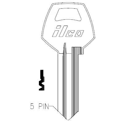 [1001EH] 1001EH Ilco Corbin Key Blank – CO87