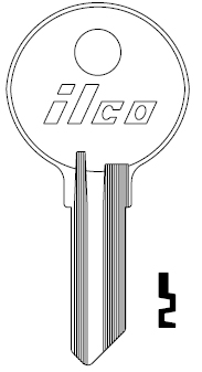 Ilco 1069 National Key Blank RO1
