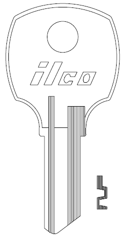 Ilco 1069N Key Blank RO3
