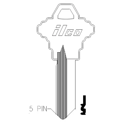 1145F Ilco Schlage Key Blank – SC7 (5-Pin)