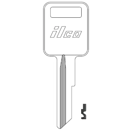 [1970AM] 1970AM Ilco American Motors Key Blank – RA4