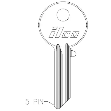 997E Ilco Key Blank – Y52