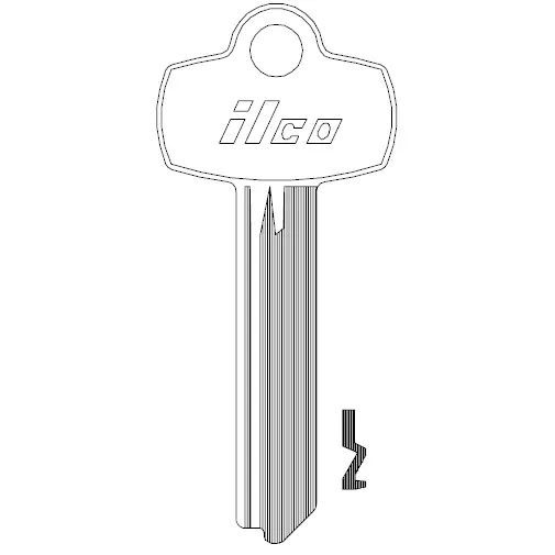 A1114A Ilco BEST Key Blank BE2/1A1A1