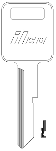 Ilco P1098E GMC Key Blank B44
