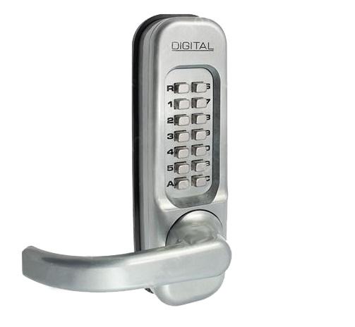 Digital Lock Deadlatch Left Hand Satin Chrome
