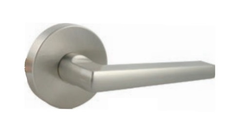 Tecnica Design 10010LTS15M Passage Lever Linea W/ Square Rose Satin-Nickel Drive-In