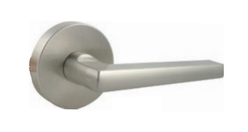 Tecnica Design Privacy Lever Linea W/ Round Rose Bright Chrome 4/way Latch
